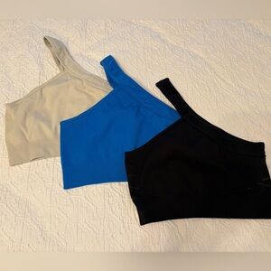 Amazon Women's Sports Bras - Black, Blue, and Gray